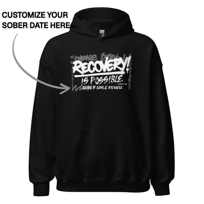 Recovery Hoodie | Women's Personalized Recovery Is Possible Hoodie
