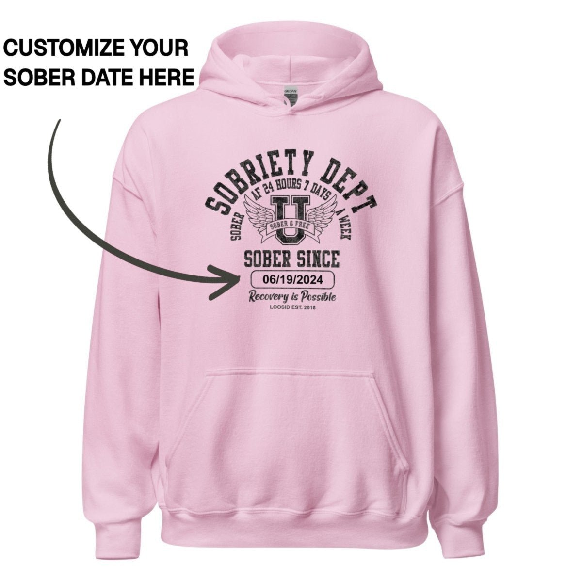 Recovery Hoodie | Women's Sobriety Dept 24/7