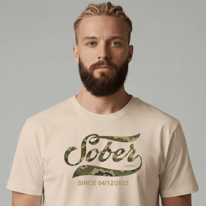 Sober T Shirt | Men's Sober Since Camo