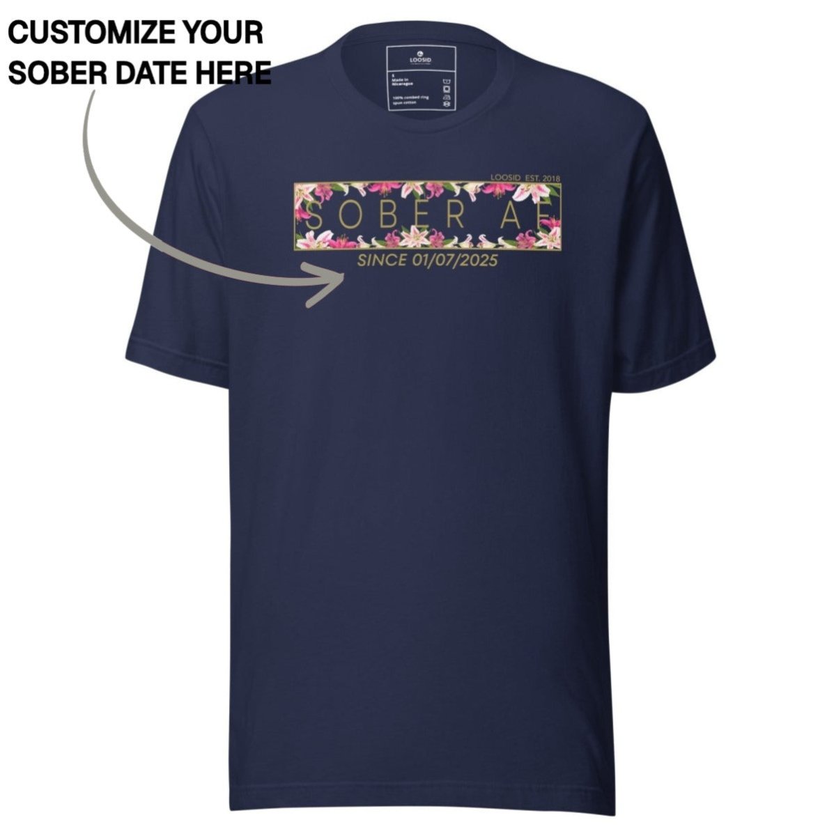 Sober T Shirt | Women's Sober AF Lily