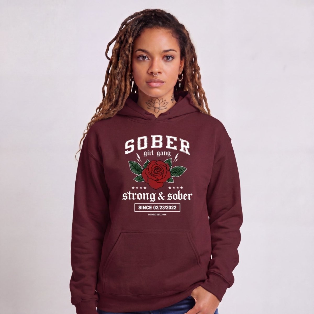 Recovery Hoodie | Women's Sober Girl Gang Strong & Sober