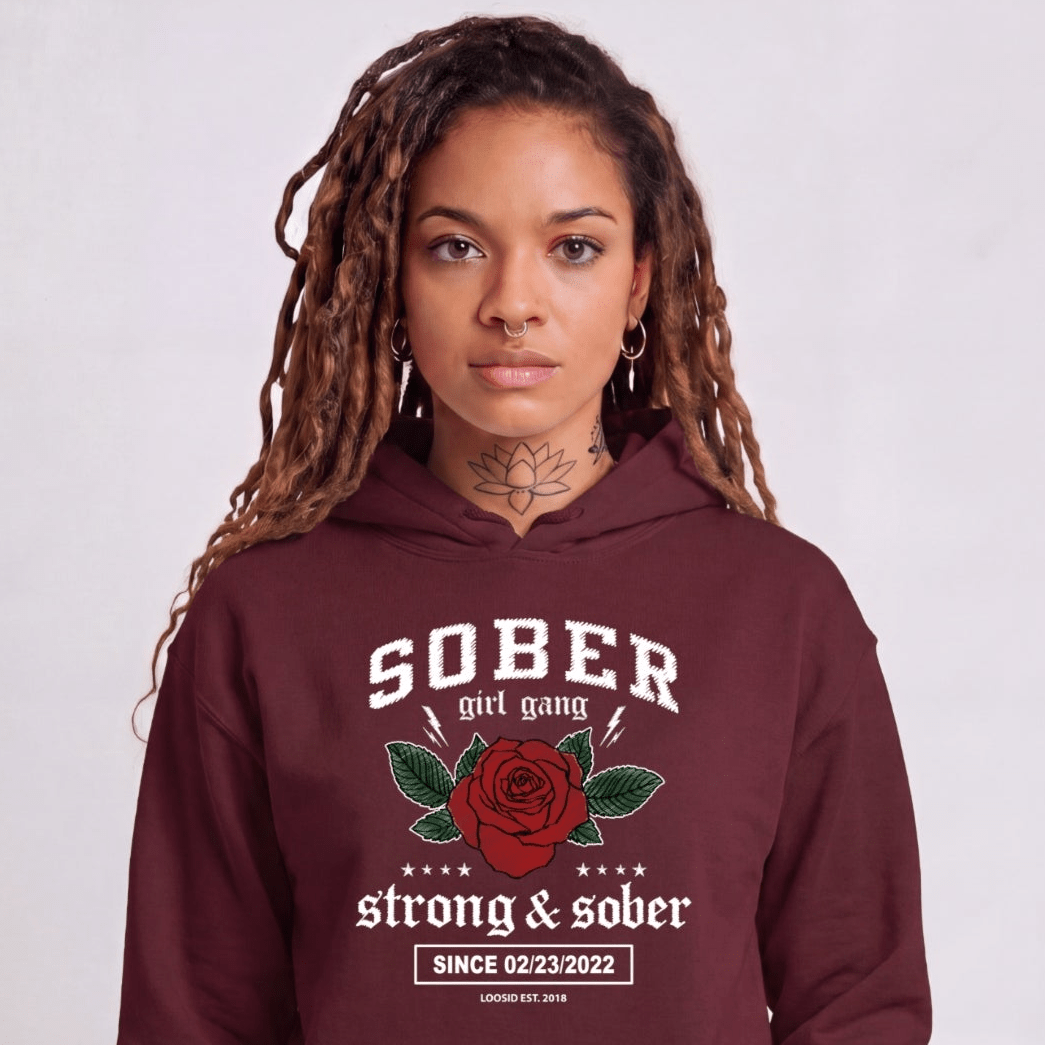 Recovery Hoodie | Women's Sober Girl Gang Strong & Sober