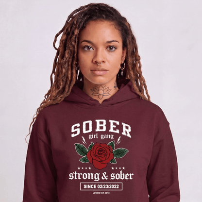 Recovery Hoodie | Women's Sober Girl Gang Strong & Sober