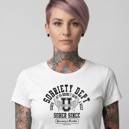 Sober T Shirt | Women's Sobriety Dept 24/7