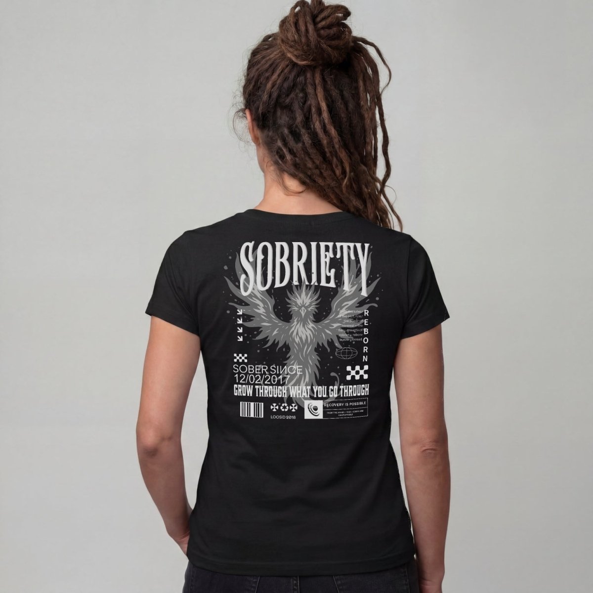 Sober T Shirt | Women's Phoenix Sobriety Reborn Limited-Edition