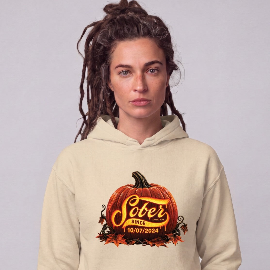Recovery Hoodie | Women's Sober Since Pumpkin