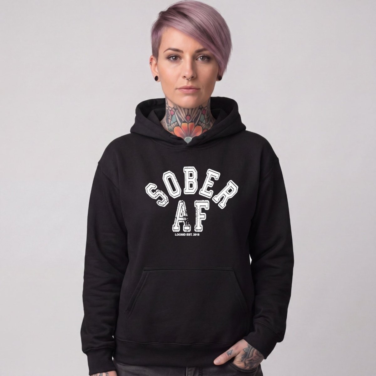 Recovery Hoodie | Women's Sober AF Collegiate