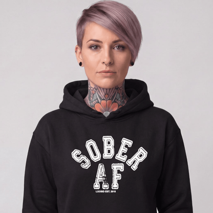 Recovery Hoodie | Women's Sober AF Collegiate