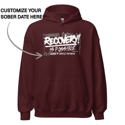 Recovery Hoodie | Women's Personalized Recovery Is Possible Hoodie