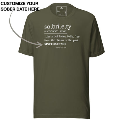 Sober T Shirt | Men's Sobriety Definition
