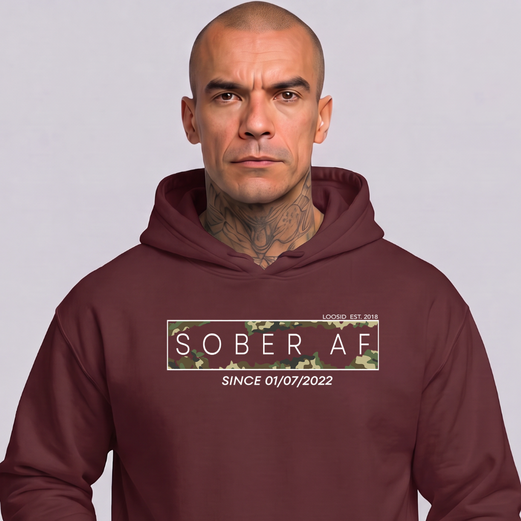 Recovery Hoodie | Men's Sober AF Camo