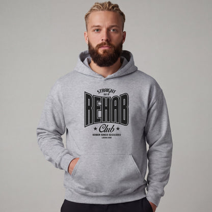 Recovery Hoodie | Men's Rehab Hoodie with Personalized Date
