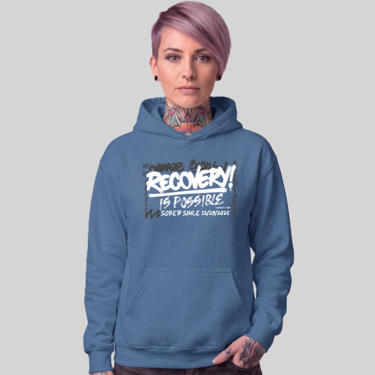 Recovery Hoodie | Women's Personalized Recovery Is Possible Hoodie