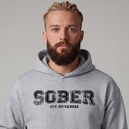 Recovery Hoodie | Men's Sober Est. Collegiate