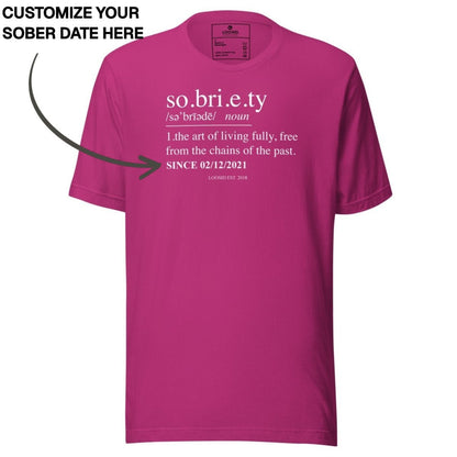 Sober T Shirt | Women's Sobriety Definition