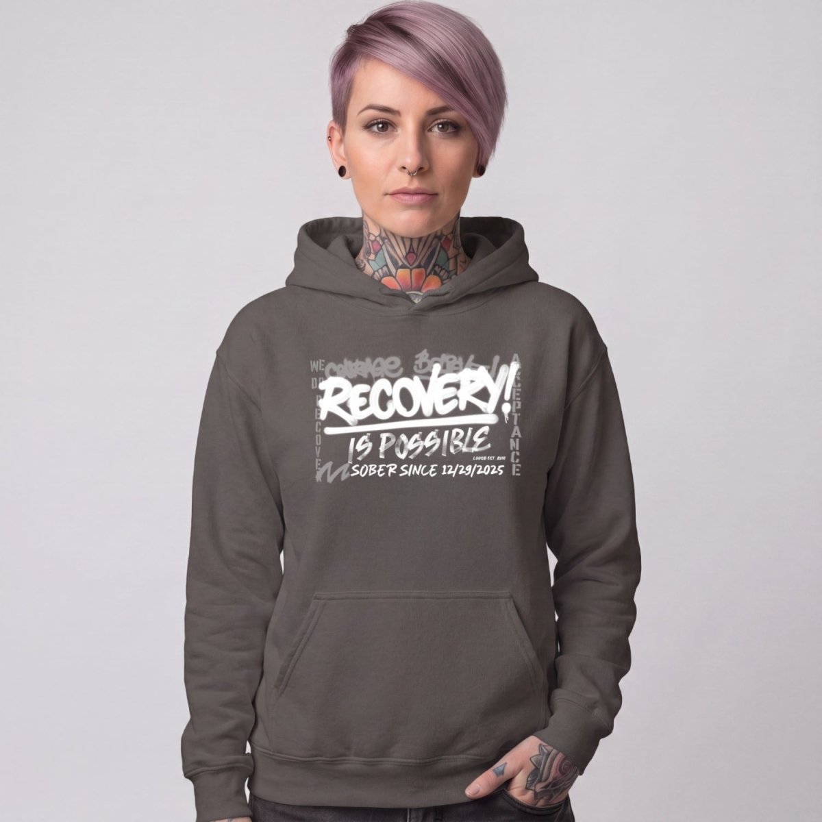 Recovery Hoodie | Women's Personalized Recovery Is Possible Hoodie
