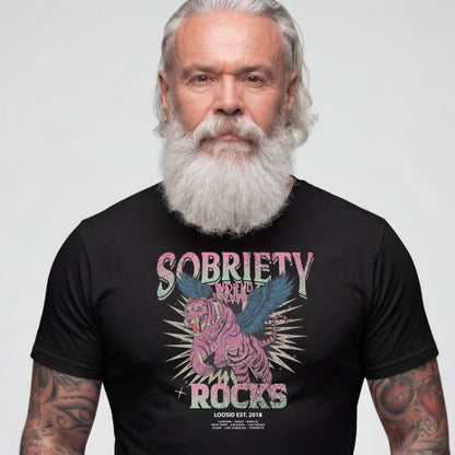 Sober T Shirt | Men's Sobriety Rocks