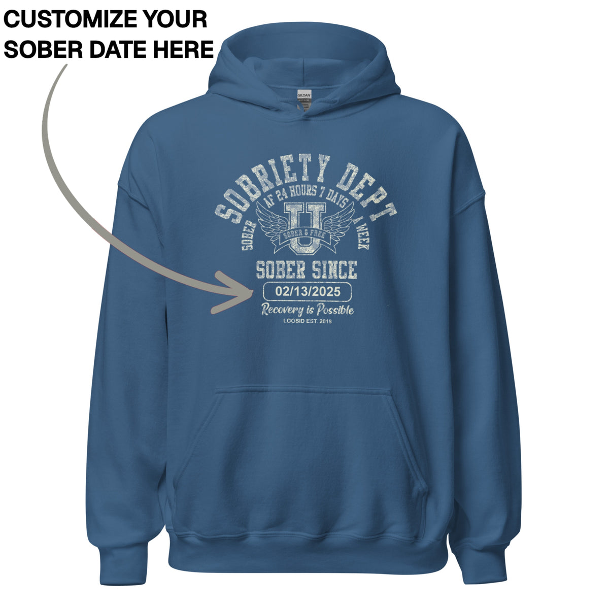 Recovery Hoodie | Women's Sobriety Dept 24/7