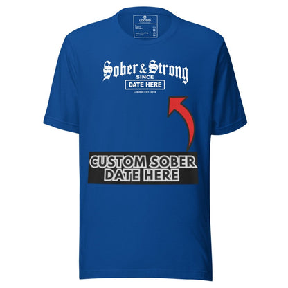 Old School Sober & Strong Sober T Shirt packaging detail (view 28)