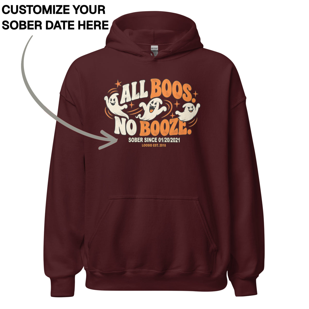 Recovery Hoodie | Men's All Boos No Booze