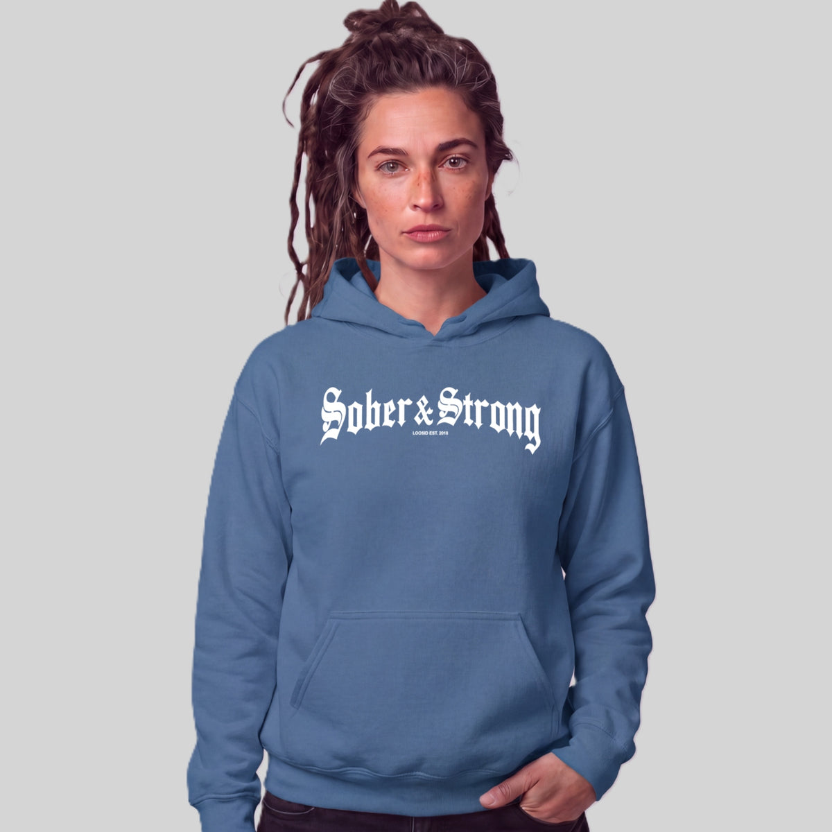 Recovery Hoodie | Women's Old School Sober & Strong