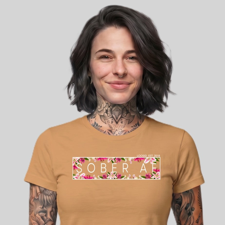 Sober T Shirt | Women's Sober AF Lily