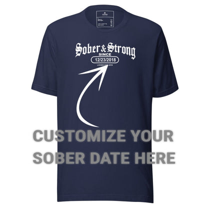 Sober T Shirt | Men's Old School Sober & Strong
