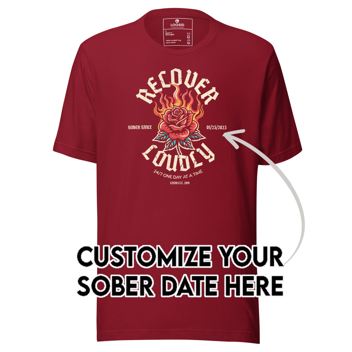 Sober T Shirt | Men's Recover Loudly
