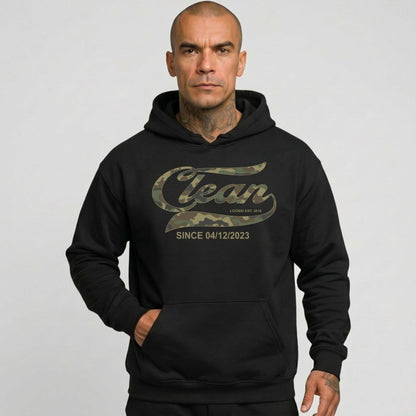 Clean Since Camo Recovery Hoodie back view (view 7)
