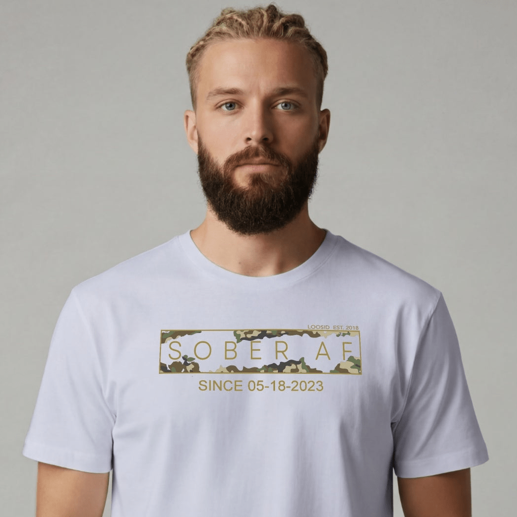 Sober T Shirt | Men's Sober AF Camo Tee