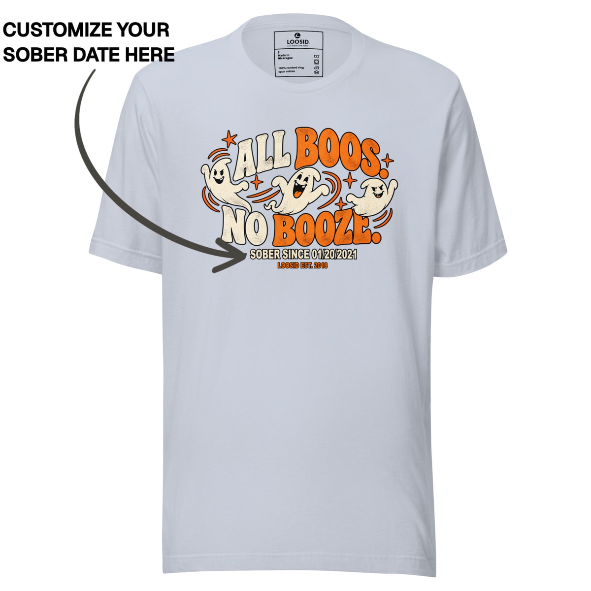 Sober T Shirt | Men's All Boos No Booze