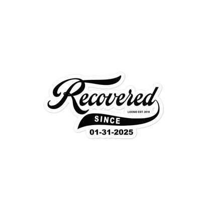 Recovered Since Sober Sticker lifestyle view (view 5)