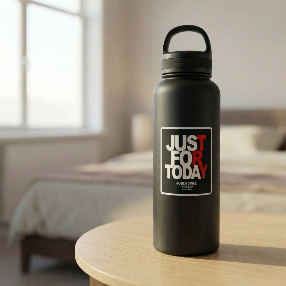 Loosid Just For Today Sticker W Sober Date Sober Sticker featuring the design