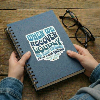 When We Recover. Sober Sticker lifestyle view (view 5)