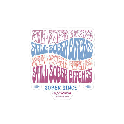 Still Sober B Stickers Sober Sticker lifestyle view (view 5)