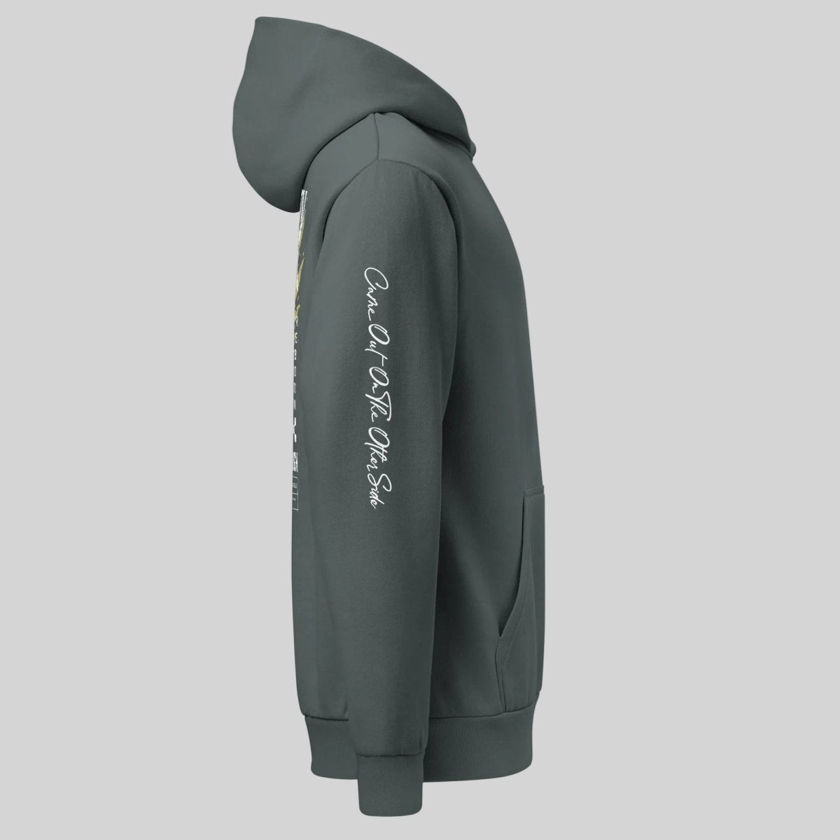 Navy Phoenix Reborn Recovery Hoodie ULTRA Premium Garment Dyed Recovery Hoodie side view (view 6)