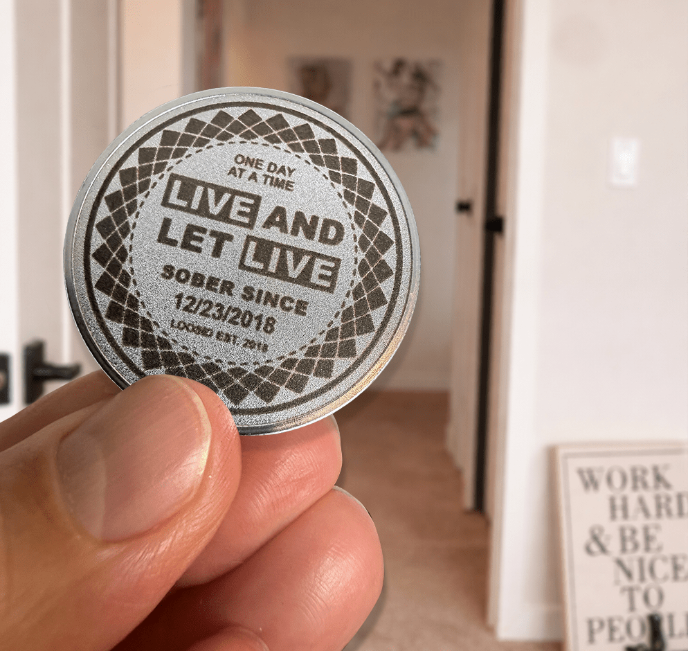 Sobriety Coin | Live and Let Live