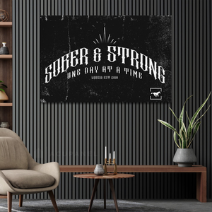 Thoroughbred Sober & Strong Canvas - 40x60