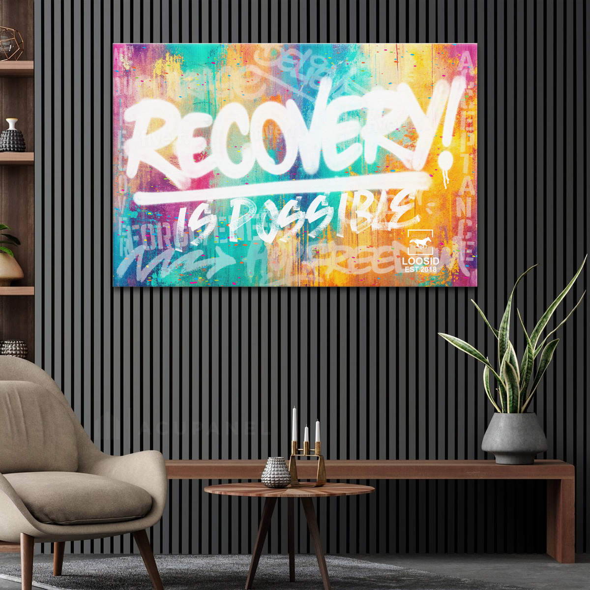 Thoroughbred Recovery Is Possible Canvas - 40x60"