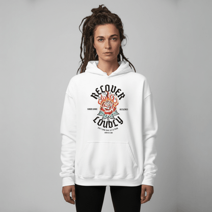 Recovery Hoodie | Recover Loudly Custom Sobriety Date Unisex Hoodie