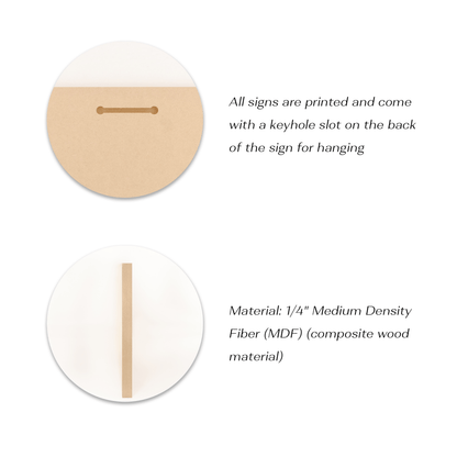 Women's Sober AF Flower Printed Composite Wood Sign w/ Personalized Sobriety Date