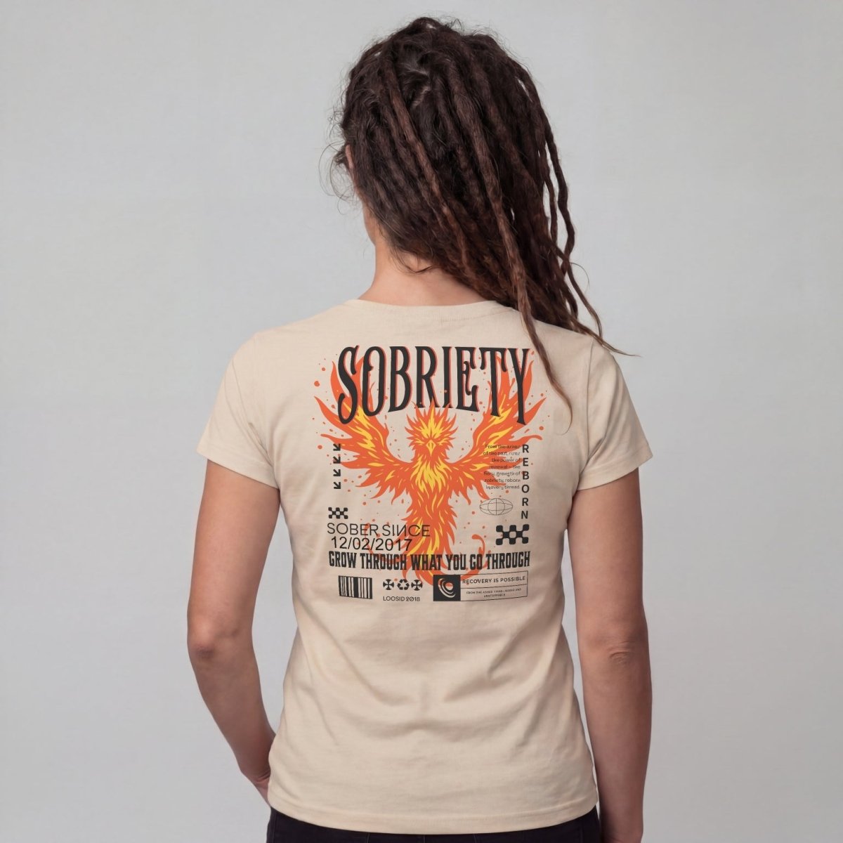 Sober T Shirt | Women's Phoenix Sobriety Reborn Limited-Edition