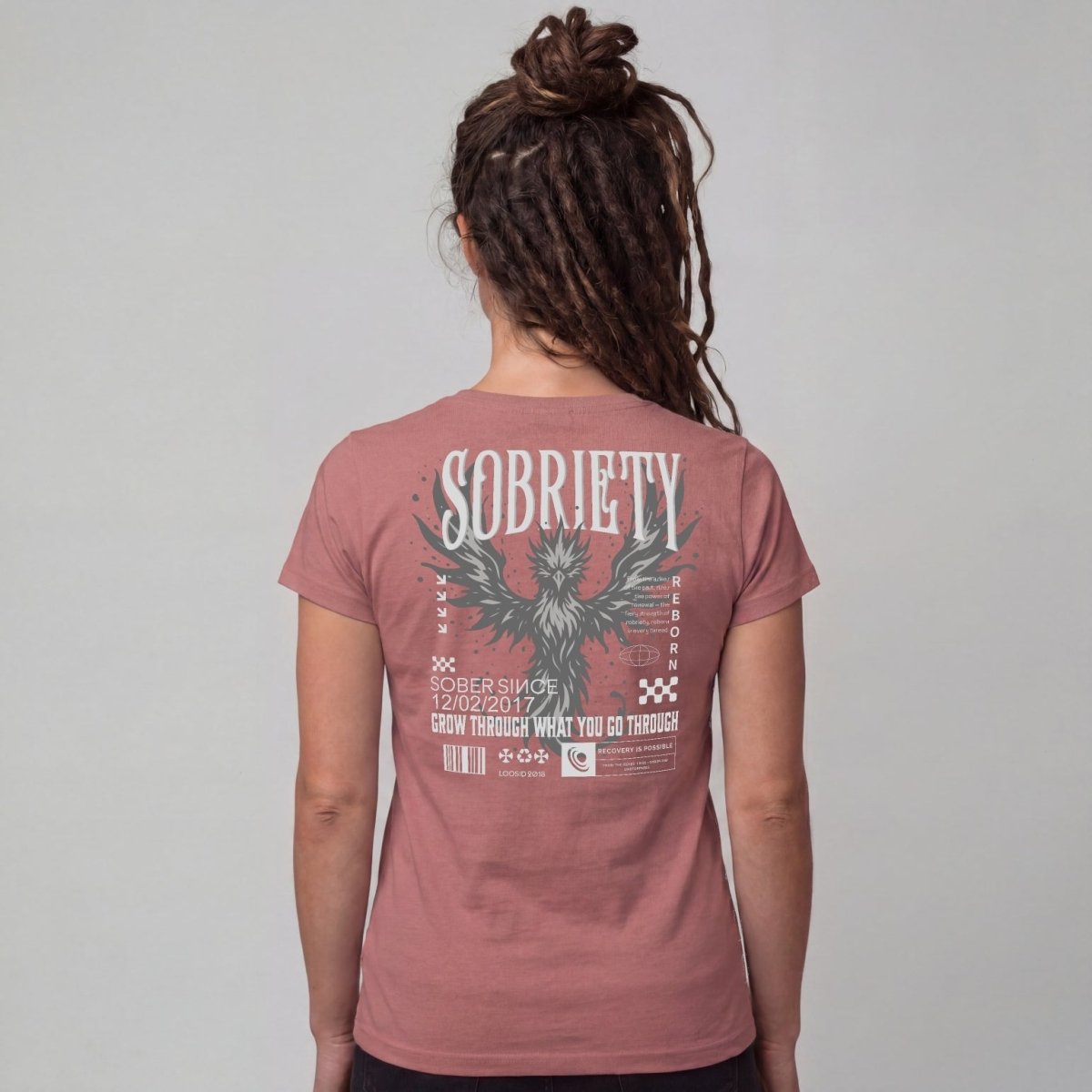 Sober T Shirt | Women's Phoenix Sobriety Reborn Limited-Edition