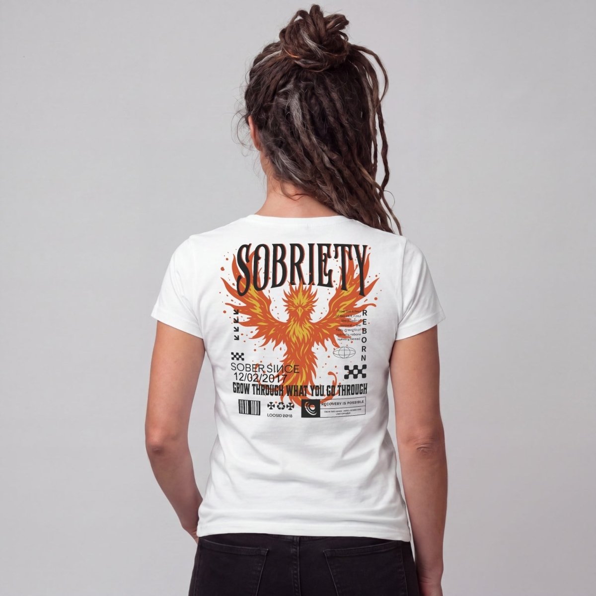 Sober T Shirt | Women's Phoenix Sobriety Reborn Limited-Edition