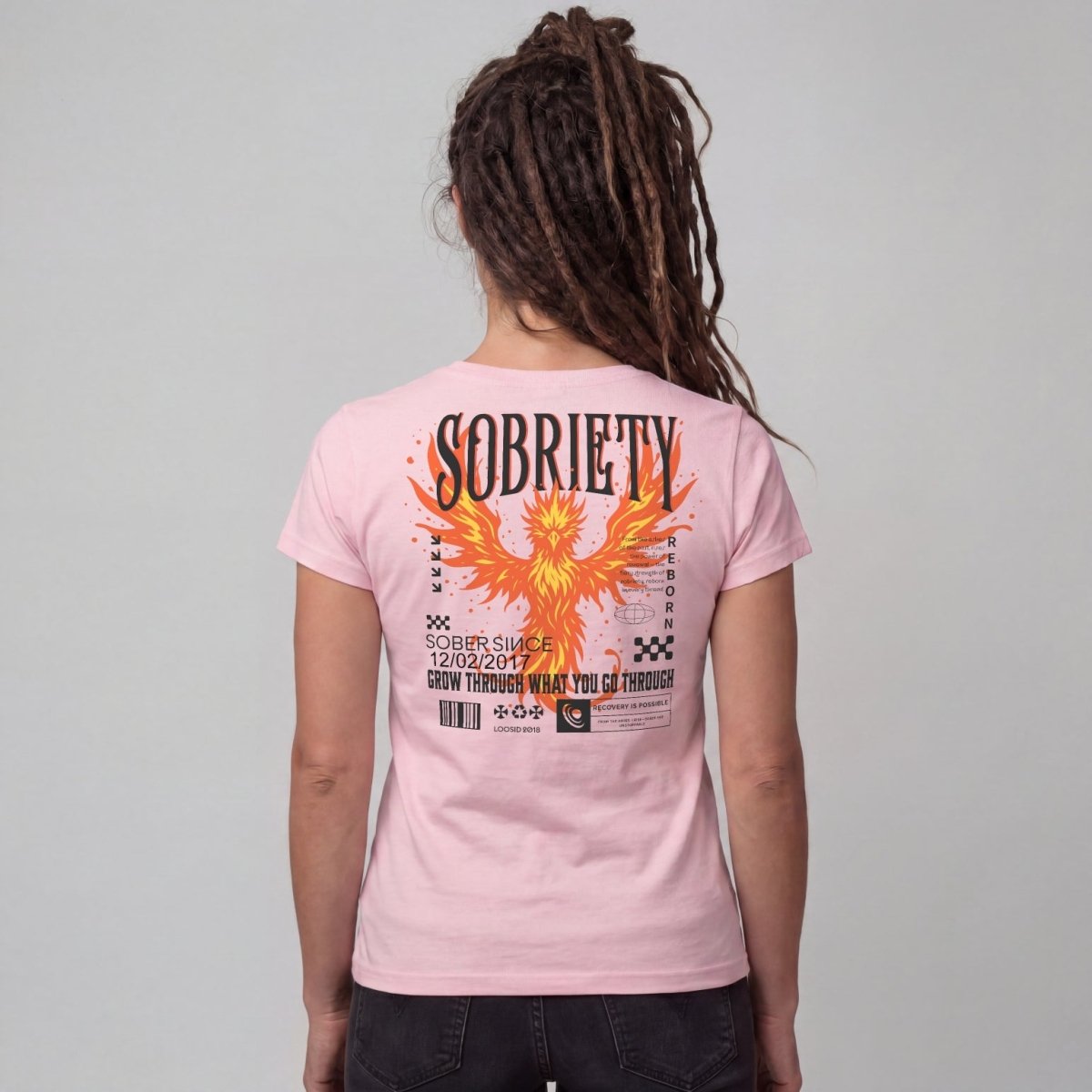 Sober T Shirt | Women's Phoenix Sobriety Reborn Limited-Edition