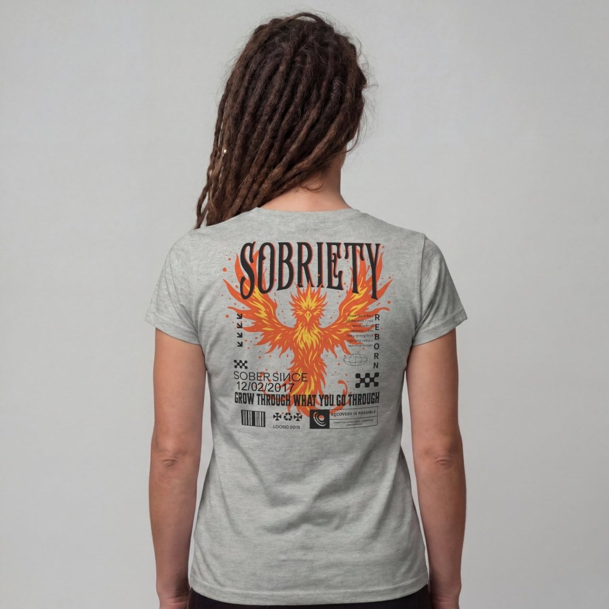 Sober T Shirt | Women's Phoenix Sobriety Reborn Limited-Edition