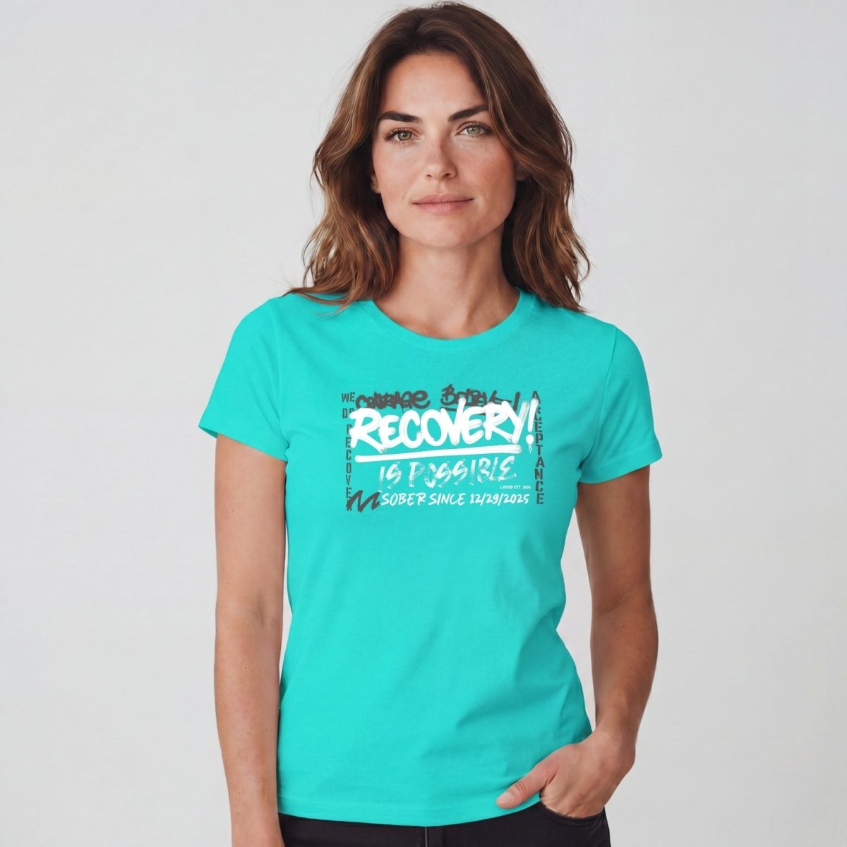 Sober T Shirt | Women's Recovery Is Possible Tee