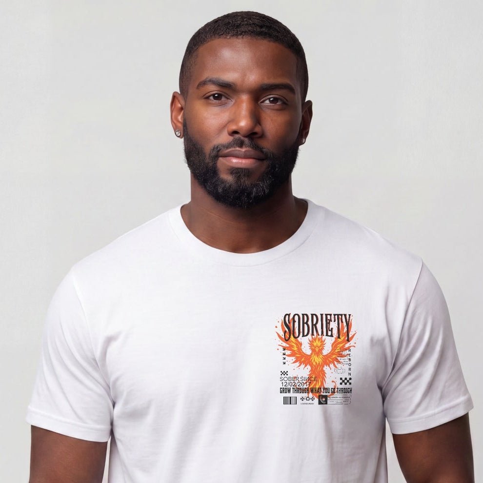 Sober T Shirt | Men's Phoenix Sobriety Reborn Limited-Edition