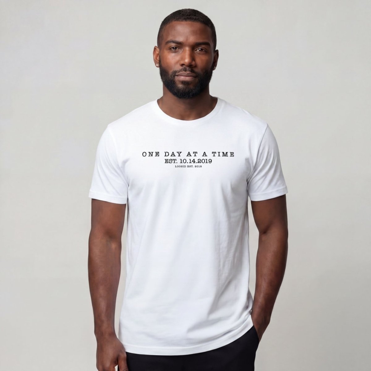 Sober T Shirt | Men's One Day At a Time Tee