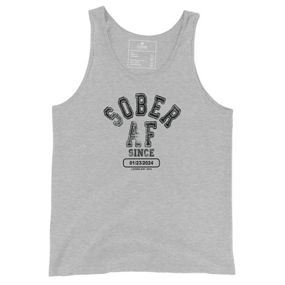 Sober AF Sober Tank Top graphic detail (view 14)